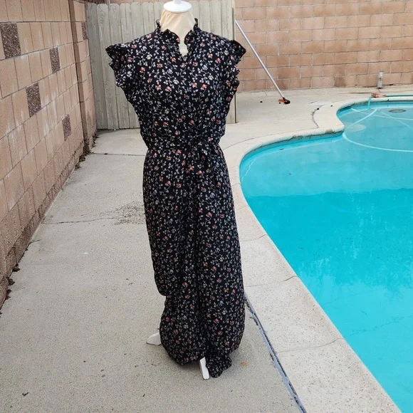 Rebecca Taylor SL Vine Jumpsuit - Size 10 - Picture 3 of 14